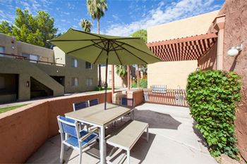 Community propane bbq grill at Zona Verde Apartments in Tucson AZ